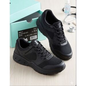 Infinity by Cherokee MFLY Men's Athletic Nursing Shoes - Black Size 9.5 New